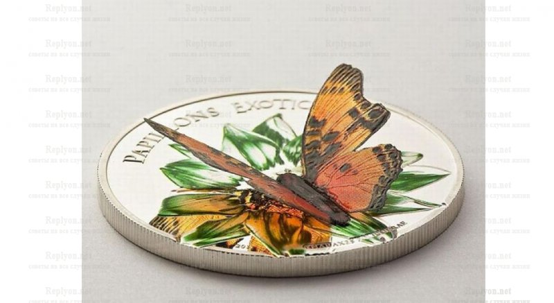 Монета Камерунская бабочка