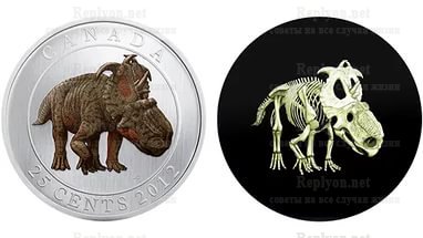Монеты Скелет динозавра