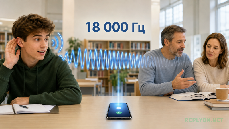 Опыт с обманом мозга - звук с частотой 18 000 Герц