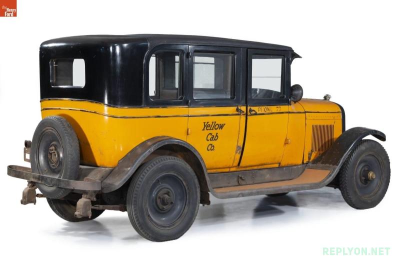 Желтое такси Yellow Cab в США 1920 год