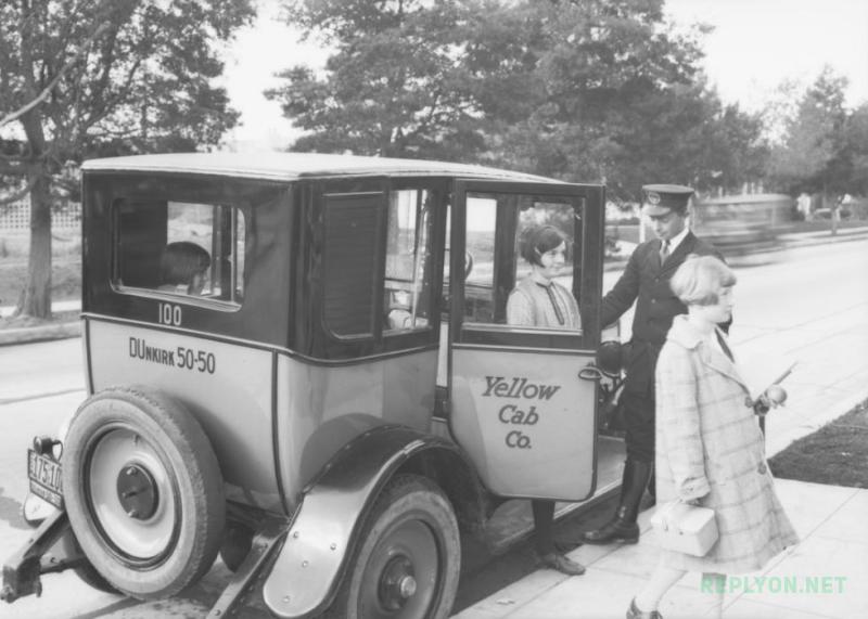 Желтое такси Yellow Cab в США 1920 год