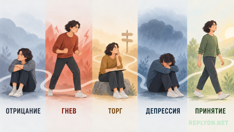 5 стадий принятия неизбежного