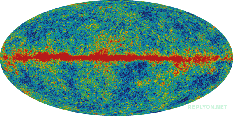 Карта космического микроволнового фонового излучения WMAP