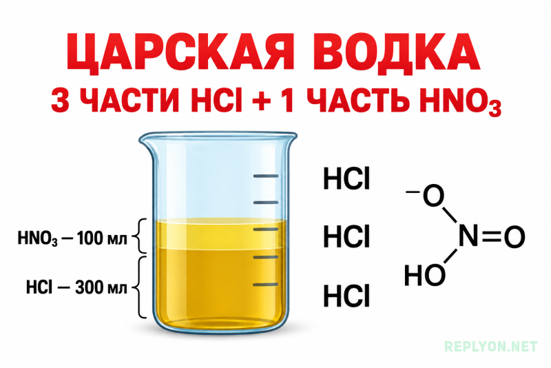 Химический состав царской водки