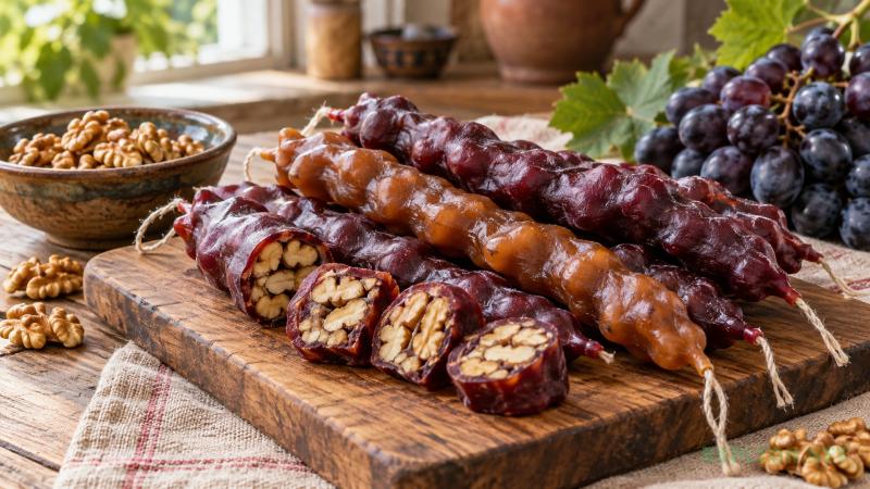 Как сделать домашнюю чурчхелу
